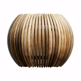 Small round wooden fence